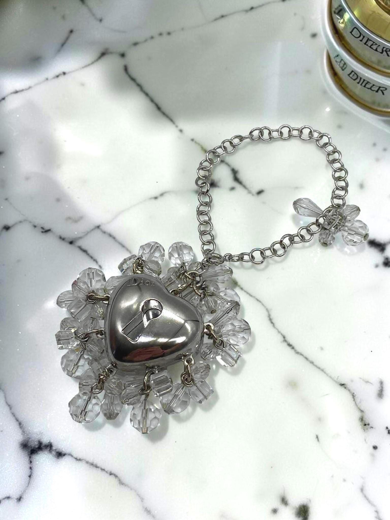 Buy Bag Charm Dior Pretty Charms Heart Gloss Mirror Vintage Charm
