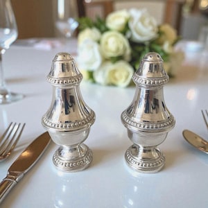 Christofle – Silver-Plated Salt & Pepper Shaker Set – French Tableware – Luxury Vintage – Home Collection