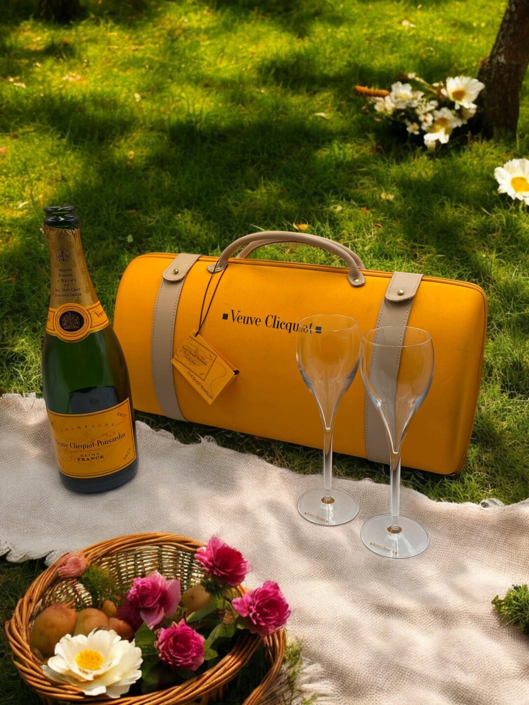 ヴーヴ・クリコ シャンパン 希少なヴィンテージ オレンジ ピクニック