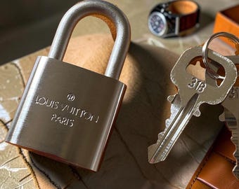 Vintage Louis Vuitton CUP 318 Padlock With Keys, Original LV