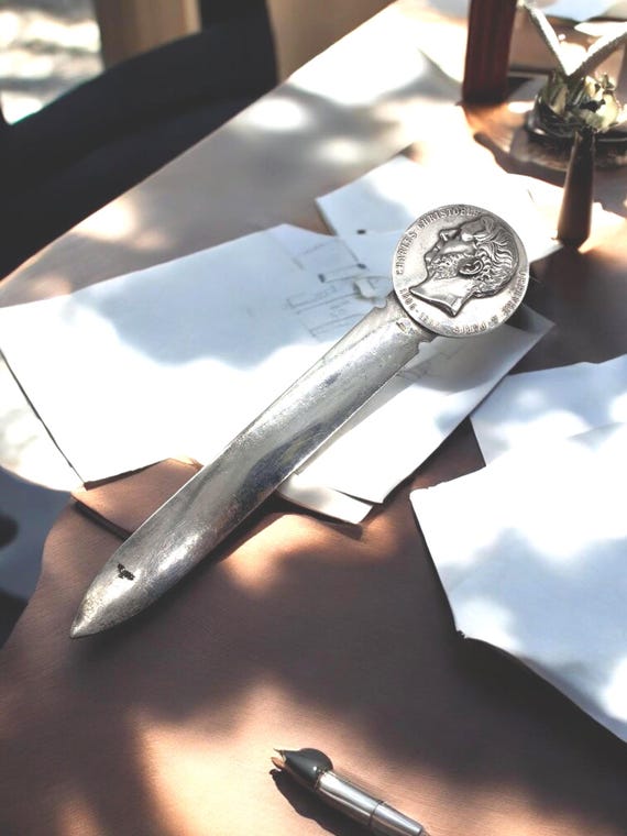 Vintage Christofle Silver-plated Letter Opener – Luxury Paper