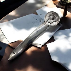 Christofle Brieföffner aus massivem Silber - Vintage Luxus-Brieföffner - Französisches Silberbesteck - Geschenk