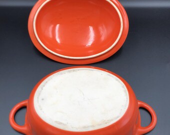 Magnifique cocotte le creuset orange vintage - Arts de la table
