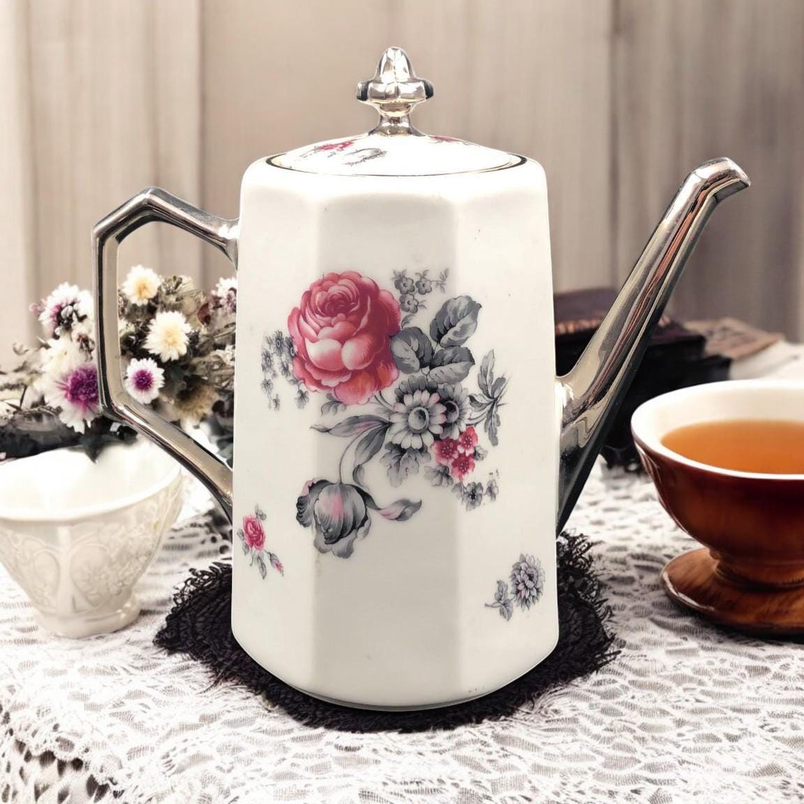ヴィンテージのリモージュ磁器製コーヒー/紅茶サービスセット 1930年代 ~ AF アンドレ フランソワ リモージュ フランス ~ フランス