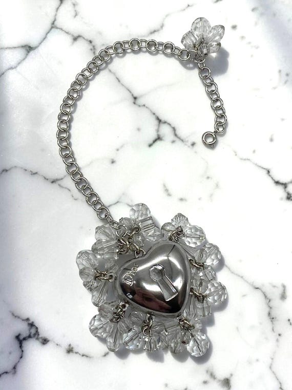 Bag Charm Dior Pretty Charms Heart Gloss Mirror Vintage Charm Bag