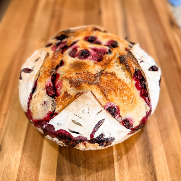 Lemon Blueberry or Lavender Sourdough Bread Recipe