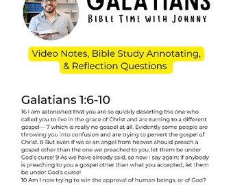 Galatians Bible Study Instant Download Bible Study Devotional ...