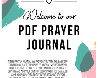 Coffee and Bible Time Prayer Journal PDF 