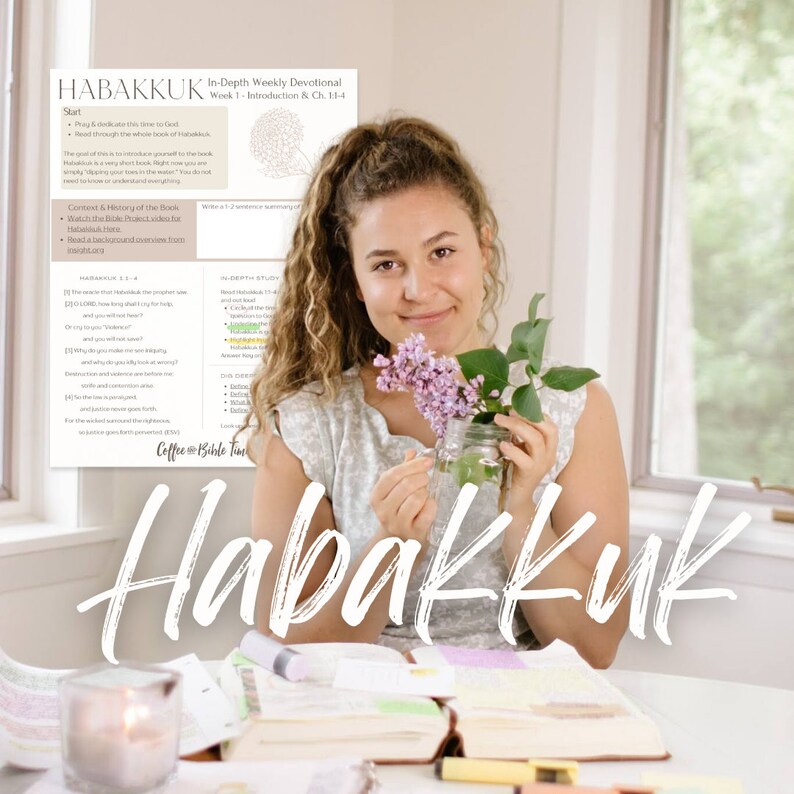 Habakkuk Bible Study 4week Indepth Guide (PDF Download) Etsy