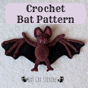Fledermaus Häkelanleitung, Amigurumi Häkelanleitung, süße Fledermaus Häkelanleitung