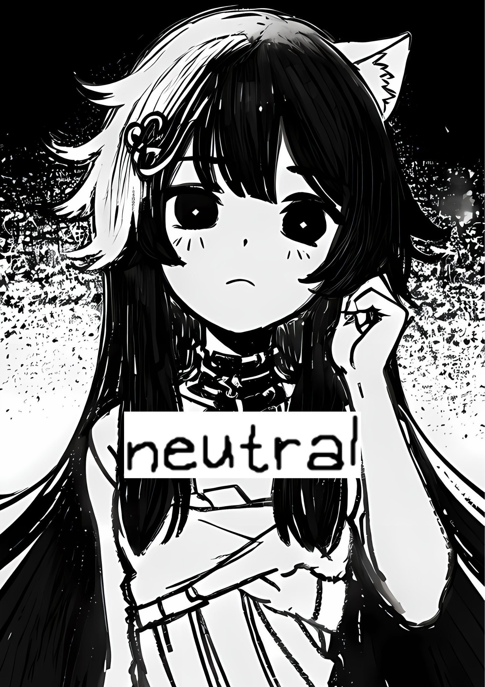 Half Cat Half Human Omori Inspired PNGTUBER Etsy