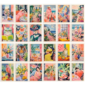 Henri Matisse Wallart Print, Gallery Bundle Set of 40 Digital Download,Henri Matisse Artful Print, Matisse Pastel Set, Modern Prints Wallart
