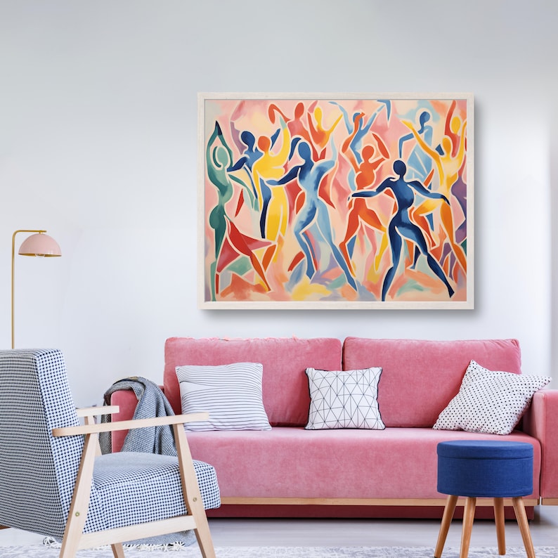 Matisse Nude Dancing Painting, Digital Download Abstract Nude Print