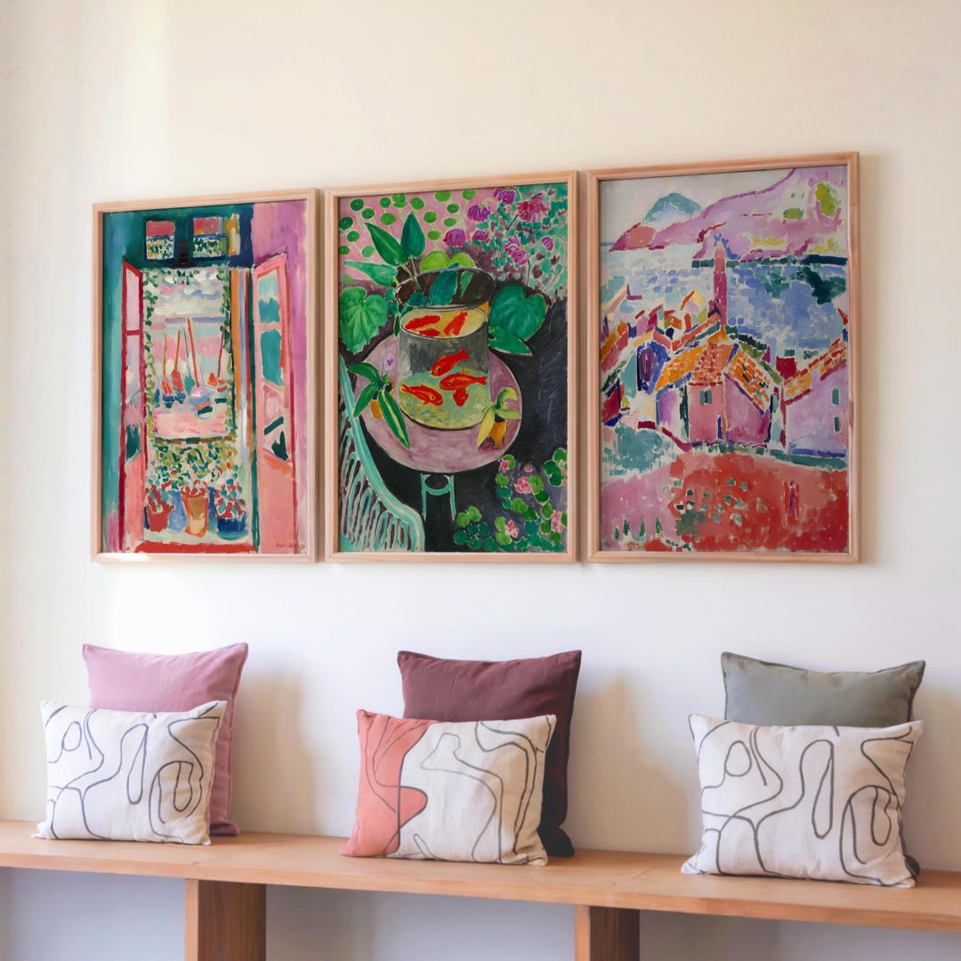 Henri Matisse Print Set of 3, Modern Art Print, Henri Matisse Wall Art ...
