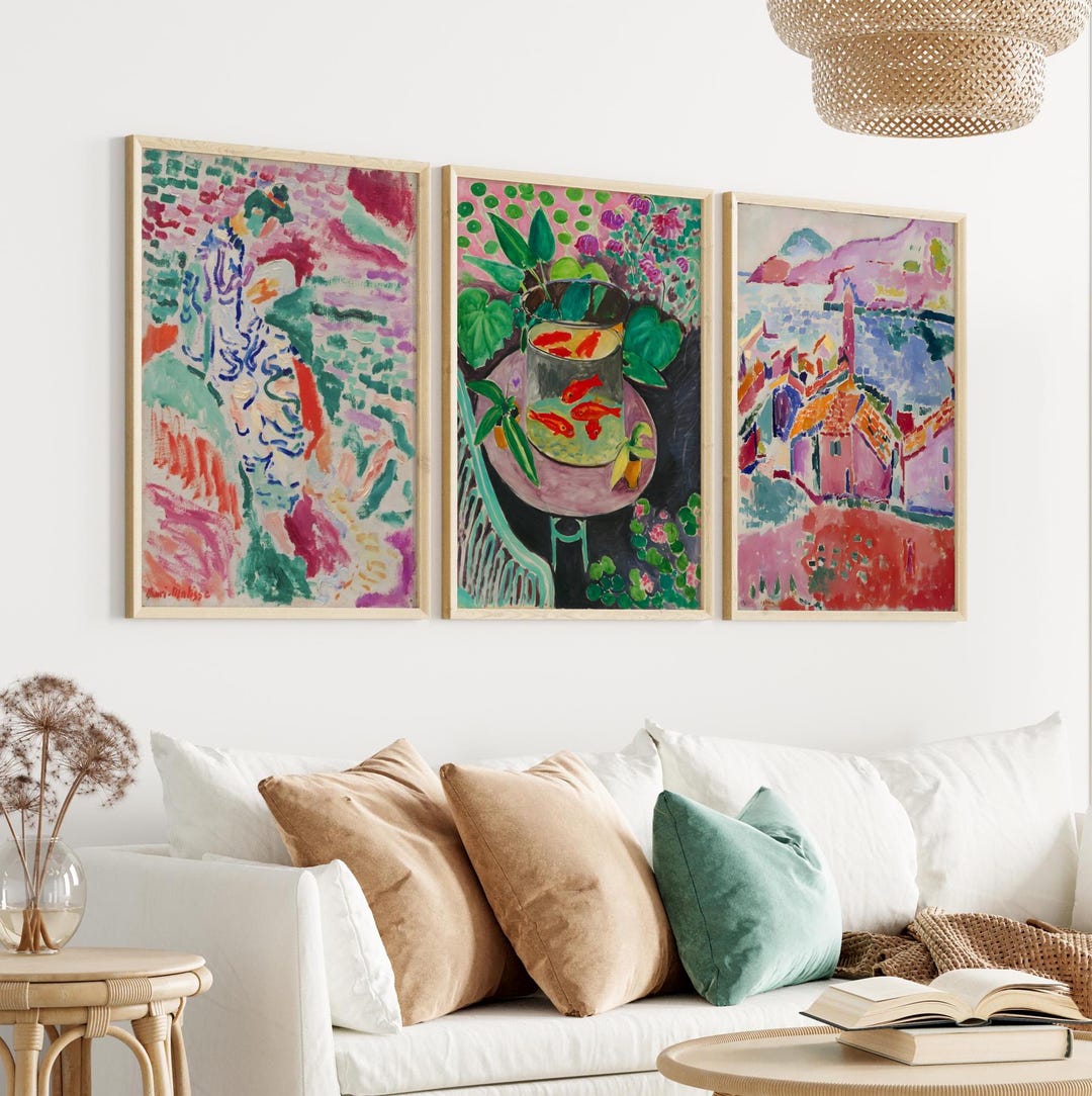 Henri Matisse Print Set of 3, Modern Art Print, Henri Matisse Wall Art ...