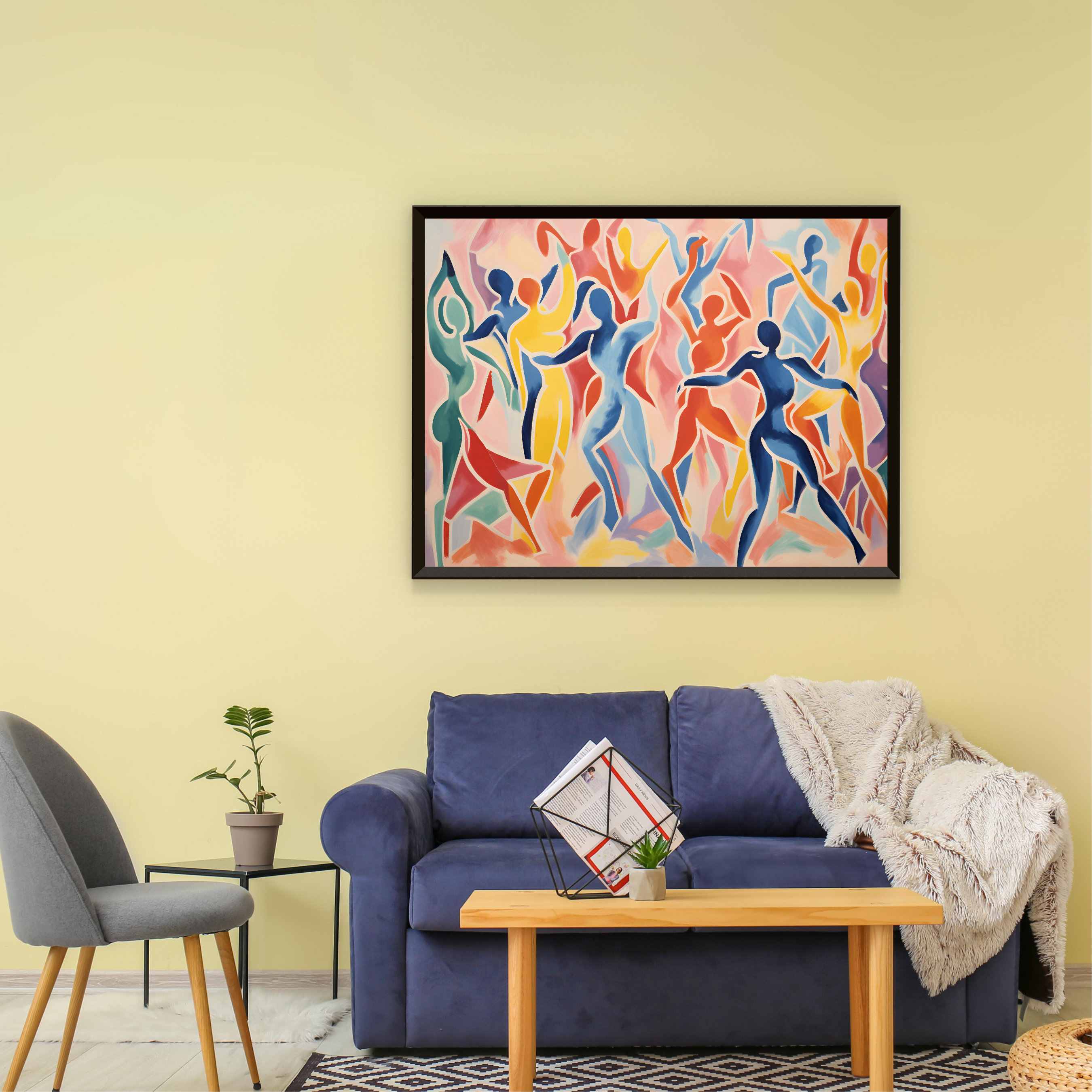 Matisse Nude Dancing Painting, Digital Download Abstract Nude Print