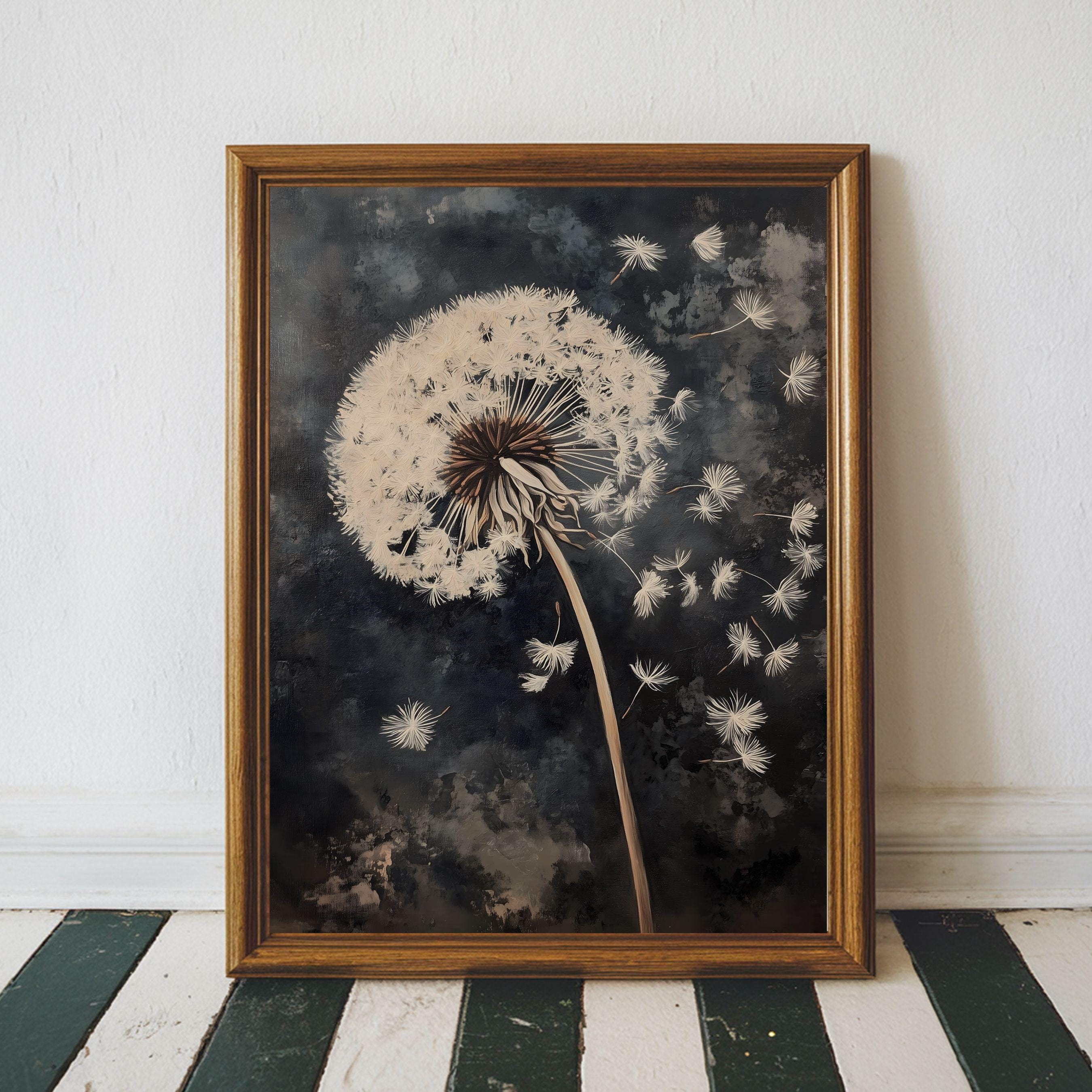 Alone with a dandelion. 小型油絵 抽象画 ハンドメイド il_fullxfull.6930237648_j9ix.jpg