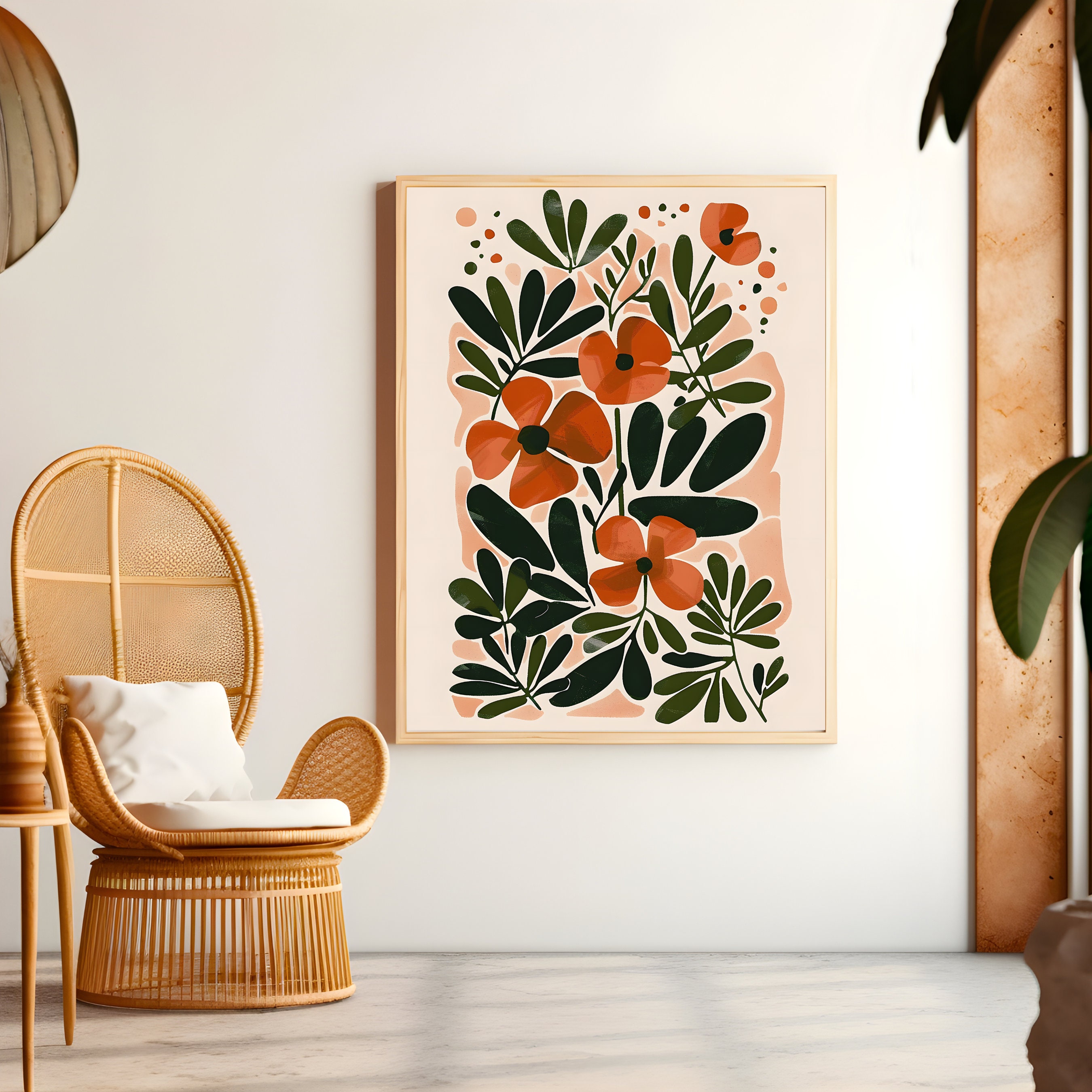 Artful Boho Flower Art Print Set Of 3 Boho Floral Wall Art Digital Artful Boho Flower Art Print Set Of 3 Boho Floral Wall Art Digital