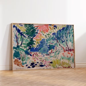 Henri Matisse Print, Henri Matisse Landscape at Collioure Painting, Colorful Pastel Wall Art Printable Eclectic Print, Abstract Art Print