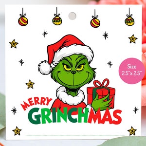 Merry Grinchmas Tags | Grinch Christmas Gift Tags | Printable Grinch ...