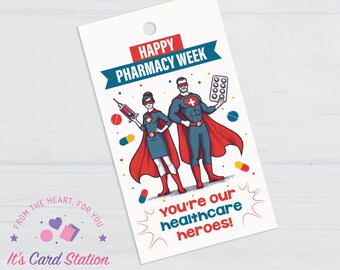 Pharmacy Week Gift Tag: Healthcare Heroes Appreciation (Digital Download)