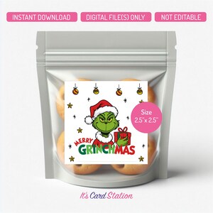 Merry Grinchmas Tags | Grinch Christmas Gift Tags | Printable Grinch ...