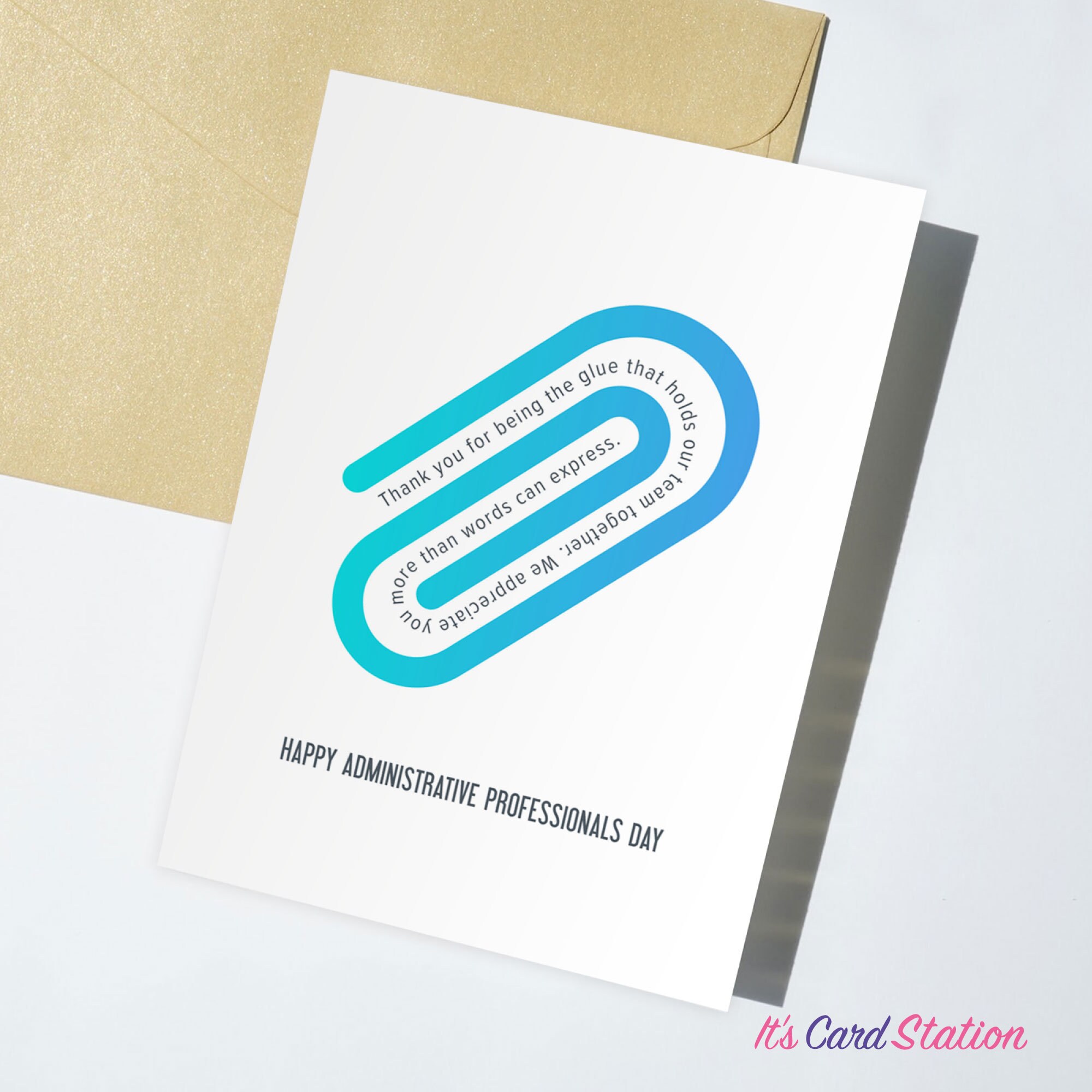 Printable Administrative Professionals Day Cards Coworker Thank You ...
