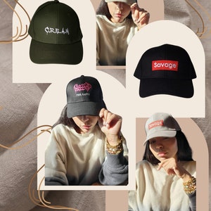 Dad Hat Custom Embroidery Trucker Cap Meme Bad Hair Day Cotton Snapback Blessed Not Lucky Savage Tagline