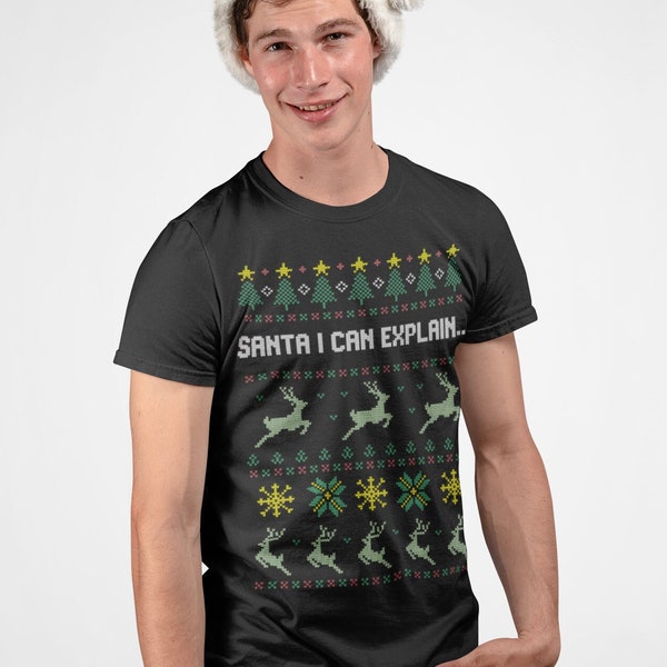 Funny gift for Christmas gift idea for a boy Christmas gift for a man Funny t-shirt for Christmas  tshirt for a man ugly sweater for a man