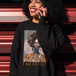 Prezent dla kobiety w stylu afro wygodna bluza oryginalna bluza pomysł na prezent dla siostry dla matki prezent dla ukochanej w stylu afro wyjątkowy prezent