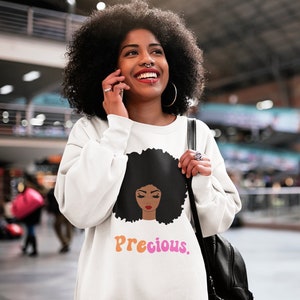 Prezent dla kobiety w stylu afro wygodna bluza oryginalna bluza pomysł na prezent dla siostry dla matki prezent dla ukochanej w stylu afro wyjątkowy prezent