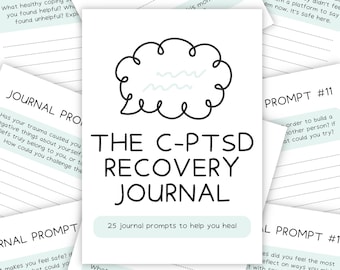 C-PTSD Erholung Journal, Journal Prompts für komplexe PTSD, druckbarer digitaler Download