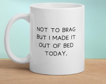 Mental Health Support Gift Funny Mug For Complex PTSD CPTSD Depression BPD - Not To Brag...
