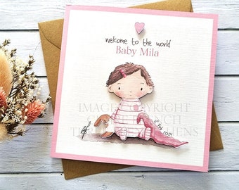 Custom Baby Girl Card