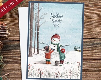 Build a snowman cards (Pack of 5)