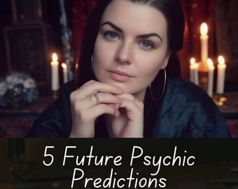 SAME HOUR 5 Psychic Predictions, Divination Fortune Teller,Clairvoyant Reading,Medium Reading, Psychic Tarot Card Reading