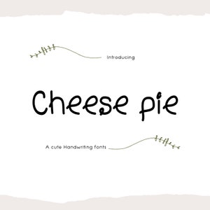 Cheese Pie-lettertype - voor mooi schriftlettertype, handschriftlettertypen, lettertype voor goodnotes, lettertype voor voortplanting, lettertype schattig, hartlettertype, scriptlettertype