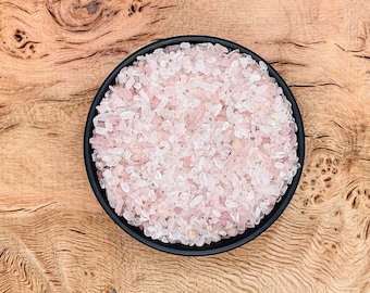 Rose Quartz Crystal Chips -Healing Crystals - Mini Tumbled Stone - Mini Bottle Crystal - Bulk Crystal Chips - 3-5mm