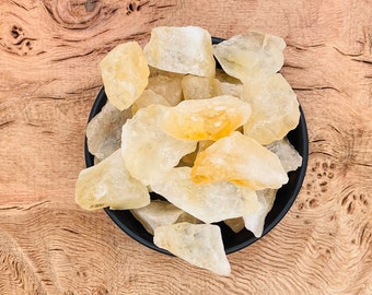 Citrine Rough Stone - Bulk Wholesale Rough Stones - Loose Citrine Gemstone Raw - Healing Crystal - Not Heat Treated