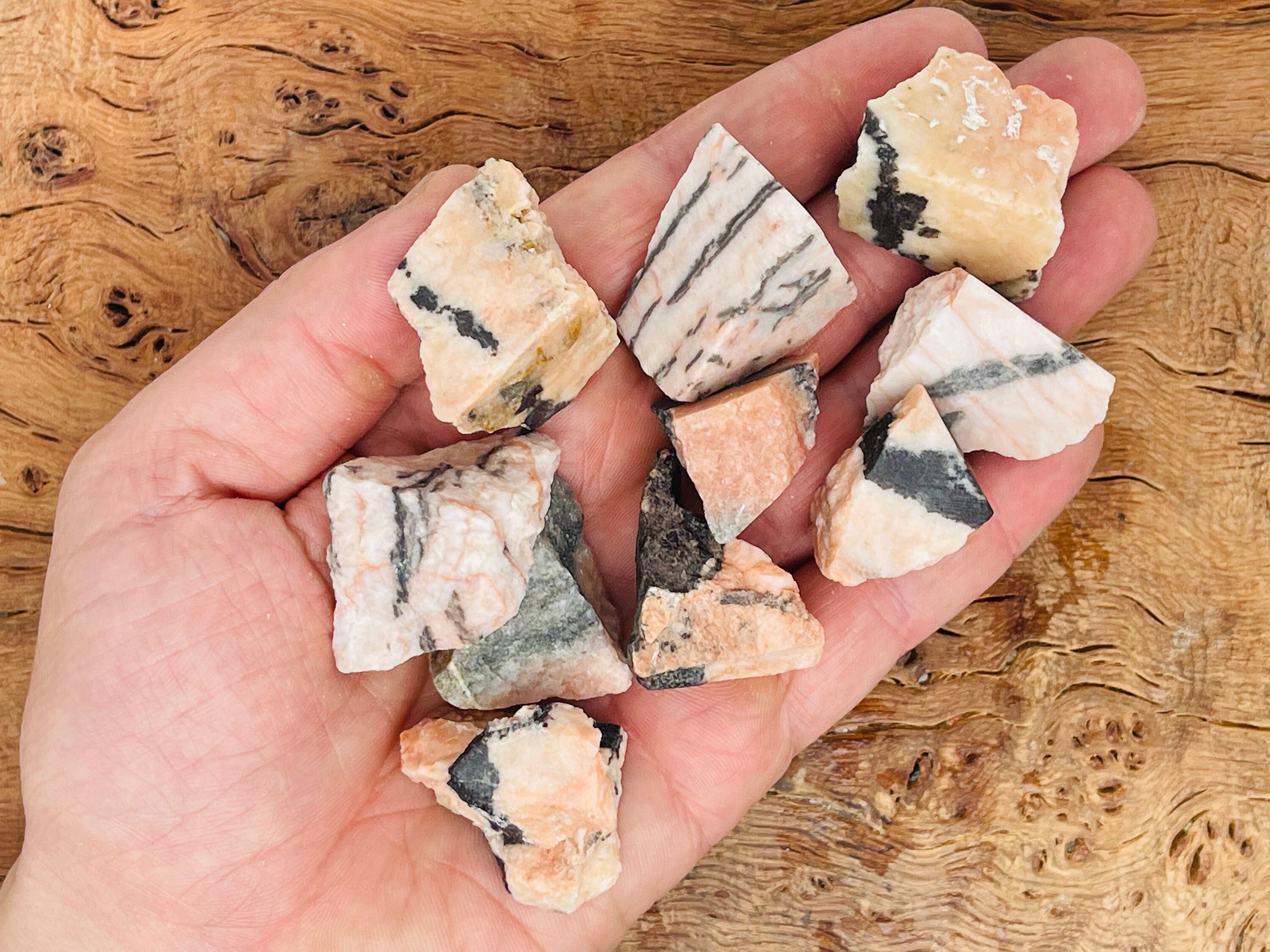 Pink Zebra Calcite Rough Stone - Calcite Specimen - Pink Zebra