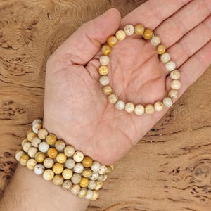Coral Fossil Bracelet Gemstone Beads - Natural Crystals Stretchy Bracelets - Beads Bracelets - Chakra Healing - Bulk Lots