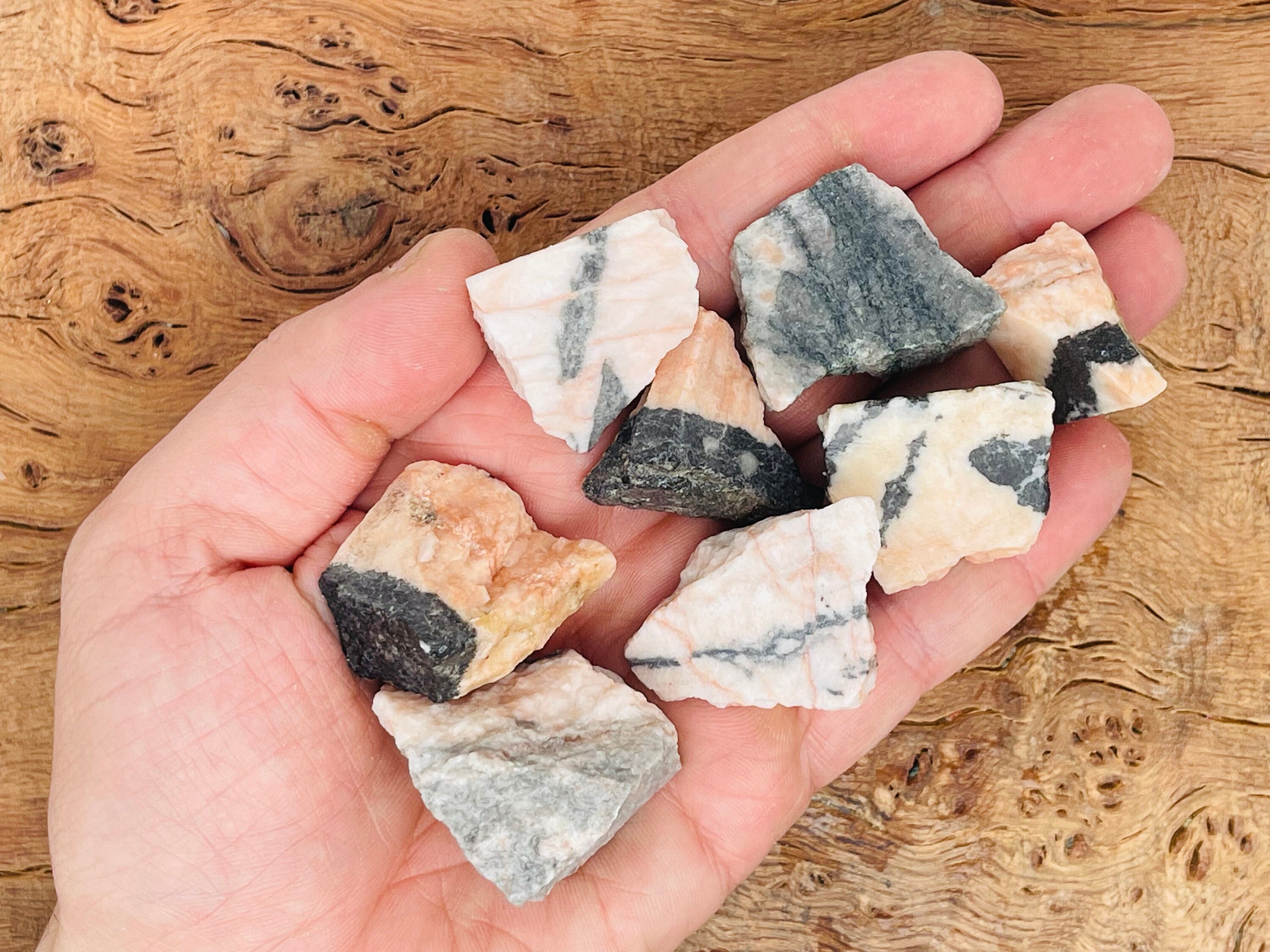 Pink Zebra Calcite Rough Stone - Calcite Specimen - Pink Zebra