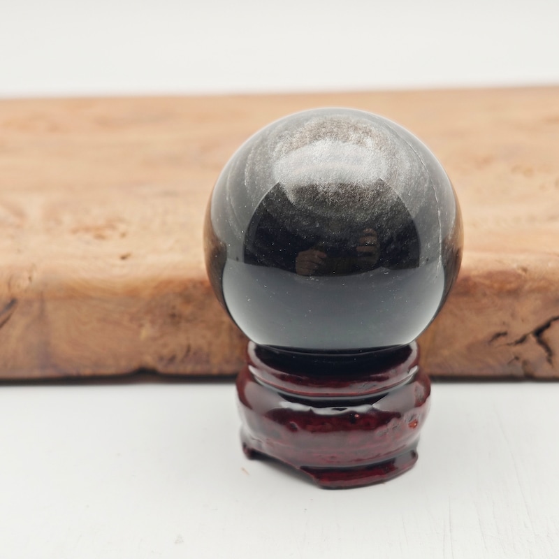 Obsidian Sphere - Etsy