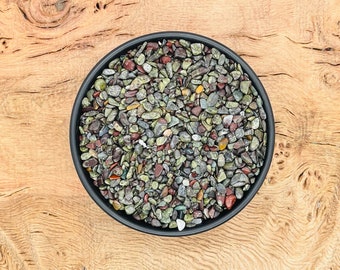 Dragon Blood Crystal Chips - Gemstone Dragon Blood Chips - Mini Tumbled Stone - Mini Bottle Crystal - Bulk Crystal Chips - 3-5mm