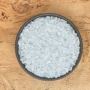 Celestite Crystal Chips-kamień szlachetny Celestite Chips-kamień półspadnięty-mini butelka kryształ-luzem kryształowe żetony-3-5mm