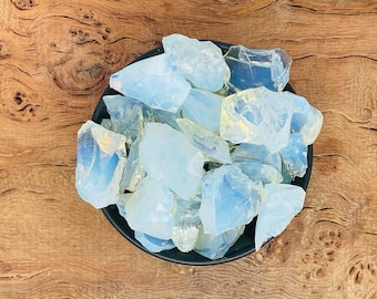 Piedra áspera de opalita - Cristal de opalita cruda - Opalita de piedra natural - Graneles al por mayor