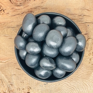 Shungite Tumbled Stone - Tumbled Stone - Natural Black Shungite - Smooth Shungite Stones