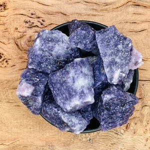 Lepidolite Rough Stone - Purple Gemstone - Natural Lepidolite Raw - Bulk Lot