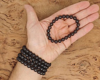 Apache Tears Bracelet Gemstone Beads - Natural Crystals Stretchy Bracelets - Beads Bracelets - Chakra Healing - Bulk Lots