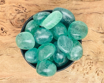 Green Fluorite Tumbled Stone - Fluorire Crystals - Rocks - Gifts - Gemstones
